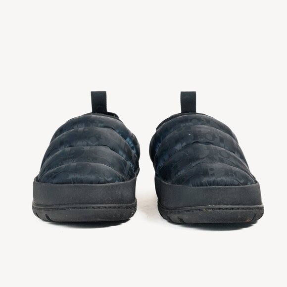 Dior Black Super Dior Oblique Quilted Nylon Snow Slippers - Picture 2 of 10